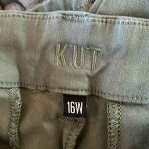 Kut brand olive oil green slacks size 16W